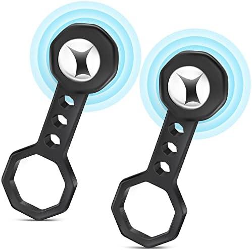 Dreyoo 2 Pcs Stud Finder Wall Scanner, Studball Magnetic Stud Finder with 27 Pounds of Pull Magnetic Power, Studball for Detected and Located Stud Through 5/8" Drywall Plywood Paneling Ceramic (Black)