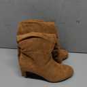 Shoe'N Tale Knee High Suede Slouch Boots for Women Fashion Round Toe with high heeled Kitten Heel for Elegant Versatile Wear (8)