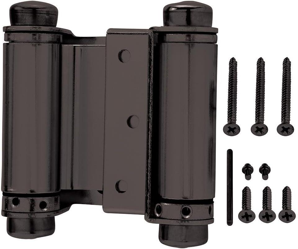 Everbilt 3 in. Oil-Rubbed Bronze Double-Action Spring Hinge