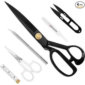 Professional Tailor Scissors 9 Inch for Cutting Fabric Heavy Duty Scissors for Leather Cutting Industrial Sharp Sewing Shears for Home Office Artists Dressmaker