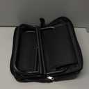 SUNPRO Camping Stool, Portable Folding Stool with Carry Bag, 12in Portable Folding Chair 1.6Lbs Collapsible Camp Stool Outdoor Footstool for Travel Walking Hiking Fishing Picnic Barbecue (Black)