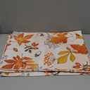 Autumn Leaves Placemats, Orange Botanical Place mats for Dining Table, Non-Slip Washable Indoor Outdoor Celebration Decorative Placemat Set of 6 (18x12 Inch (6PCS))