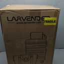 LARVENDER Carry on Luggage Sets 3 Piece, 20inch Suitcase Set, Glossy Silver