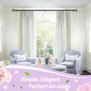 KAMANINA Black Curtain Rod 32 to 58 inch(2.6-4.8ft), 1 inch Adjustable Single Curtain Rods for Windows 28 to 48 inch, Decorative Drapery Rod with Twisted Cage Finials