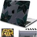 Mektron Case for MacBook Pro 16 Inch A2141 Cover 2019 Release 16" with Liquid Retina Display/Touch ID, Plastic Hard Shell with Keyboard Skin & Screen Protector & Dust Plug, Floral C218