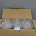 Turbo Bee 120 Pack 9 OZ Clear Plastic Cups with Flat Lids, Disposable Dessert Cups with Lids for Fruit, Snack Smoothie, Pudding and Ice Cream (No Hole)