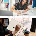 Journal For Women,A5 Hardcover Leather Journal - 200 Pages Premium Paper Notebook, Journal Notebook for School, Work (You Are Loved Red)