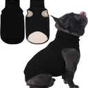 IECOii XXL Dog Sweater - Stretch Fleece Vest with Turtleneck, Blue, XX-Large, Warm Christmas Winter Pullover for Large Dogs Like Pitbulls, Turtleneck Dog Fleece Sweater Coat Cozy Pet Pajamas Sweatshirt