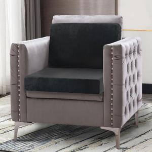 Foam Recliner Chair Cushions Wheelchair Cushions, Non-Slip 4" Thick Supportive Lumbar Support Pillow for Elderly Supportive Seat Cushion with Lumbar Pillow; 20x20x4"+12.8" Backrest Height,Black