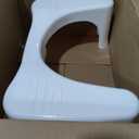 Squatty Potty Simple Curve Bathroom Toilet Stool 7" White