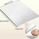 304 Stainless Steel Cutting Board for Kitchen，Dishwasher Safe Metal Chopping Board for Dough Kneading, Baking, Pastry, Noodle, Meat, Fruits and Vegetables (23.6''L x 15.7''W)