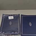 Ornate Blue & Silver Certificate Folders - Pack of 50, Linen Cover 80 lb. Stock, Folded, Die-Cut Corners, for Office, Business Awards, Graduation, School Diploma Holder, 9-1/2" x 12"