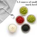 12 Pack Small Glass Bowls,Mini Glass Prep Bowls,1.5oz Small Ramekins,Stackable Condiment Containers,Clear Glass Ingredient Bowls,for Prep Dips,Ice Cream,Snacks,Candy Meal Prep Bowls,Dessert Bowls