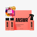 ANSWR At Home Brazilian Keratin Hair Treatment for All Hai Types - Deep Nourishment, Eliminates Frizz, Salon Results At Home, Sulfate-Free, Safe for Colored Hair, 90 Day Lasting results (Kit)