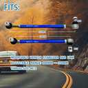 11.81-13.78' m12 Modified Front Sway Stabilizer Bar End Drop Link 2 Pcs Left & Right Aluminium Self Adjustable 360 Degree Swivel With Length And Angle Maintenance Vehicle X303512 300-350 Blue