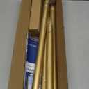 Gold Shower Curtain Rod 34-66 Inches(2.8-5.5ft) Never Rust Adjustable Shower Rod Spring Tension Non Slip No Drilling Shower Rods for Bathroom Garland Window