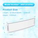 WR71X10761 Fridge Shelf Trim (Clear), Compatible with GE Refrigerator Freezer Door Bin/Door Shelf Replacement Shelves Trim Part WR71X10289 Insert Module for various General Electric fridge Accessories