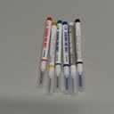 Nicpro 6 PCS Long Nib Marker Pens, 20mm Deep Hole Marker, Quick Dry & Waterproof Construction Markers, Long Head Markers for Metal, Steel, Tile, Glass, Carpenter Marking Pen for Woodworking (Colorful)