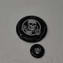 5 Hole Derby Timer Cover and 2 Hole Points Covers Skull fit for Harley Touring Road King Electra Glide Street Glide Road Glide Tri Glide Dyna Softail