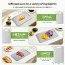 Titanium Cutting Board Set of 3, 100% Double-Sided Titanium Cutting Boards for Kitchen, Dishwasher Safe Non-Toxic Chopping Boards for Meat, Vegetables, Fruits, Raw and Cooked Food Prep (M+L+XL, 16"L x 10"W