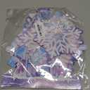 3-Tier Snowflake Party Cake Stand,Blue-Purple Ice Castle Design 12 Cupcake wrappers and 12 Cake Toppers For Girl Birthday Baby Shower Winter Princess Party Favor