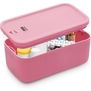 Lockable Storage Box, Small Lock Box with Combination Code for Phone/Medicine Safe/Food Home/Refrigerator/Office/Personal Items/Travel/Gift,9.25 x 5.04 x 3.62