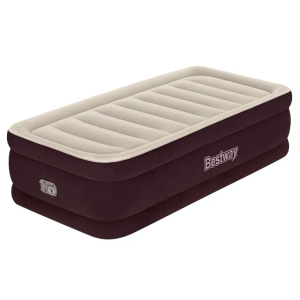 Bestway®  Maroon Tritech Airbed Twin 20" With Built-In AC Pump