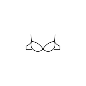 Black wireless bra L