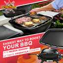 Full Size Griddle Insert for Weber Q 2800N+ Gas Grill, Cast-Iron Griddle Plate for Weber Q Griddle, Heavy-Duty Non-Stick Flat Top Cooking Surface for Breakfast, 3400248, Even Heating