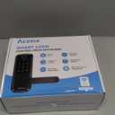 Aceele Keyless Entry Fingerprint Smart Door Lock, Built-in Wi-Fi, Electronic Lock for Front Door with Touch Digital Keypad and Handle, Automatic Door Knob for Apartment/Home/Bedroom(Black)