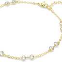 Swarovski Remix Collection Strand, Round Cut, White, Gold-Tone Finish