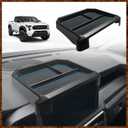 Muslogy Dashboard Storage Box Compatible with 2024 Tacoma Accessories Center Console Organizer w/ 8-inch Screen for 24Tacoma SR SR5 TRD PreRunner TRD Sport Off-Road Pro Trailhunter (Blue)