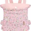 Gagaku Doll Carrier for Toddlers & Kids - Reborn Baby Doll Accessories in Pink (Pear Flowers)