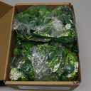 6FT Eucalyptus Garland with Flowers, 2 Pack Artificial Greenery Garland Hanging Spring Eucalyptus Garland Suitable for Table Wedding Backdrop Arch Wall Party UV Protected Indoor Outdoor Decor