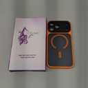 Magnetic for iPhone 17 Pro Max Case with Integrated Camera Protection, [Seamless Work with Magsafe] [Military Grade Shockproof] [Covered Camera Control Button] Case for iPhone 17 Pro Max 6.9'', Orange