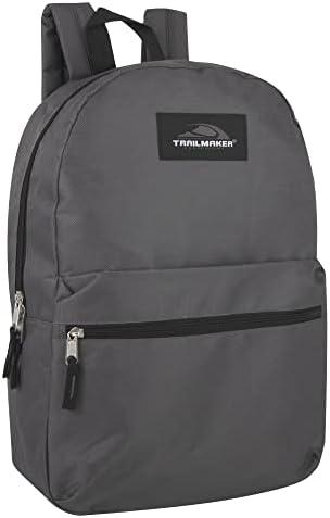 Trail maker Classic 17 Inch Backpack with Adjustable Padded Shoulder Straps