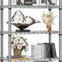 1250 lbs 5 Tier Shelf Metal Storage Shelves Shelving Wire Rack Heavy Duty Closet Organizers for Garage Kitchen Bathroom Laundry Chrome 13.8" D x 29.5" W x 59.5" H