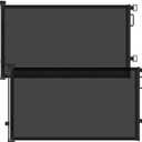2Pack Retractable Baby Gates for Stairs, 58" Extra Wide Mesh Dog Gate for Doorways, Home Saftey Gate for Child Toddler Pet, Indoor and Outdoor Use, Easy Install, 34" Height, Black