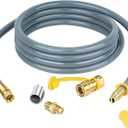 Skyflame 1/2" ID Natural Gas Conversion Hose Kit (12FT) with Quick Connect/Disconnect Fittings for BBQ, Grill, Fire pit, Pizza Oven, Patio Heater and More NG Appliance, 50K BTU
