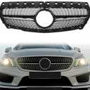 CLA Grill Cla Front Grille for Mercedes Benz W117 Diamond CLA180 CLA200 CLA250 CLA45 AMG 2013-2019 Black