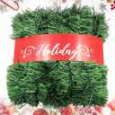 Christmas Garland, Artificial Non-Lit Soft Green Garlands 50FT Classic Christmas Greenery Garland Festive Home Decor for Indoor or Outdoor Use