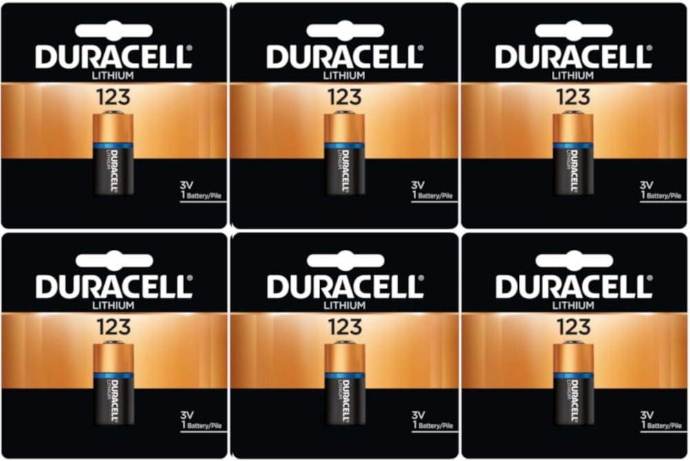Duracell DL123ABU 3 Volt High Power Ultra Lithium Battery (Value Pack of 6)