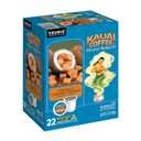 Kauai Coffee K-Cup Pods for Keurig Brewers Arabica Coffee, 10% Hawaiian Medium Roast, Nutty Caramel with Tropical Coconut Coconut Caramel Crunch, 1 Pack of 22 Single Serve K-Cups (EXP 03/05/27)