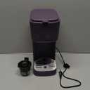 BELLA Single Serve Coffee Maker, Coffee Ground Compatible with Removable, Adjustable Drip Tray, Auto Shutoff & Reusable Dishwasher Safe Accessories, Brews 6oz to 14oz, 1000 Watt, Plum