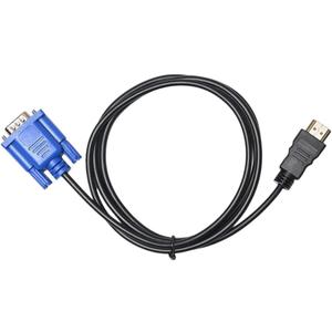 1-5M Hot Digital 1080P Display Output Male to Male Av Adapter Cord Hdmi-Compatible to Vga Converter for Pc HDTV