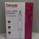 Beurer MP62 Professional Nail Drill Kit, Portable Electric File Machine with 10 Attachments & 10 Sanding Bands, Efile Dremel for Acrylic Gel Manicure and Pedicure, LED Light, with Storage Case