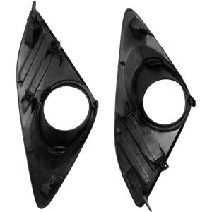 Set of 2 5212706310 Fog Light Cover Bezel trim Pair With Hole Black, Replacement for Toyota Camry XLE LE L 2012 2013 2014, Replaces TO1039148 5212806310 TO1038148