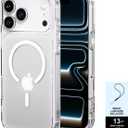 PAUL B for 2025 iPhone 17 Pro Max Case (Compatible with MagSafe) Military Grade Drop Protection(Drop Tested up to 13FT) Anti Yellowing|Magnetic Rugged Shockproof Phone Cover (Clear, iPhone 17 Pro Max)