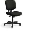 HON Volt Armless Office Desk Chair Comfy, Ergonomic Recline, Softhread Leather Back Seat, Swivel Desk Chair, Black, Computer Chair for Office Desk