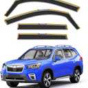 in-Channel Window Rain Guards Fit for Subaru Forester 2019 2020 2021 2022 2023 2024,Extra Durable Rain Guards Visors Vent Visors Window Deflector Vent Shades Car Accessories -4 pcs